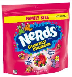 US - Nerds Gummy Clusters Family Size SUB Bag -  RAINBOW 18.5oz(524g) x 5 Bags