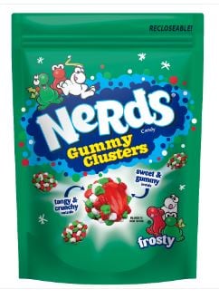 XMAS - Nerds Holiday Frosty Gummy Clusters SUB Bag 8 OZ X 6 Unts