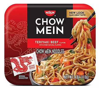 Noodle - Nissin Chow Mein - Teriyaki Beef 4oz (113g) x 8 units