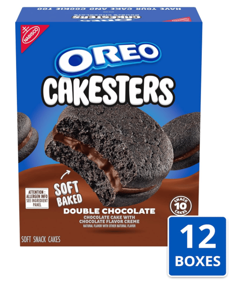 (S2-07) Case - OREO CAKESTERS - Double Chocolate (5X2PK) -10.1oz (286g) x 12 Unit