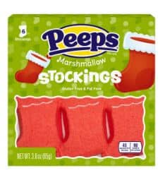 Xmas - 6PK Peeps Marshmallow Stockings - 3oz (85g) x 12 Units