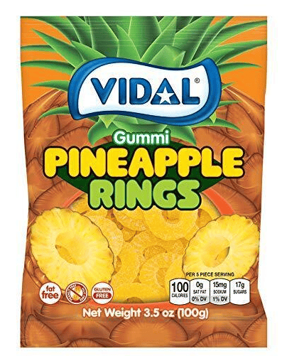 Spain- Peg - Vidal Pineapple Rings 3.5oz (100g) x 14 units