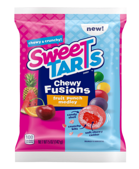 US - Peg Bag - Wonka SweeTarts Chewy Fusion 5oz x 12 units
