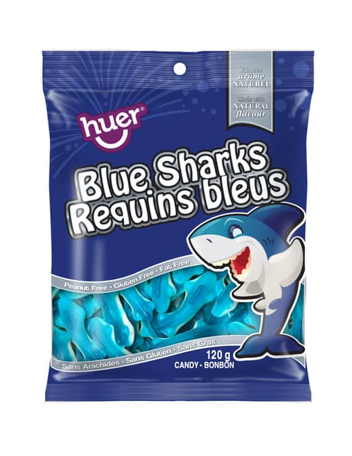 Huer - Peg Bag 120g - Blue Sharks x 24 units