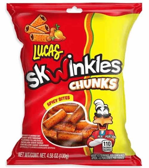 Mexico - Peg Bag - Lucas Skwinkles - Mango Chunks 4.58oz (130g) x 12 units