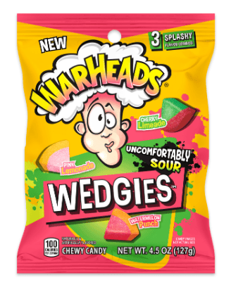 US - Peg Bag - Warheads Wedgies 4.5oz x 12 units