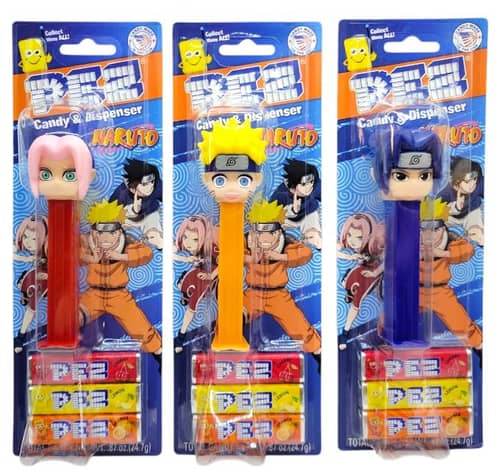 PEZ Blister Pack - Naruto Assortment  0.87oz (25g) x 12 Units