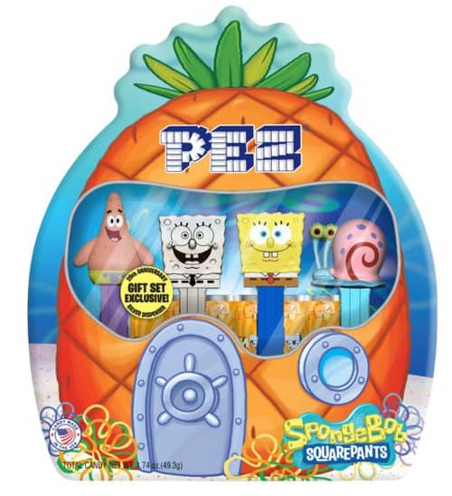 PEZ SpongeBob Gift TIN (4Disp+6Rolls)  x 1 Unit