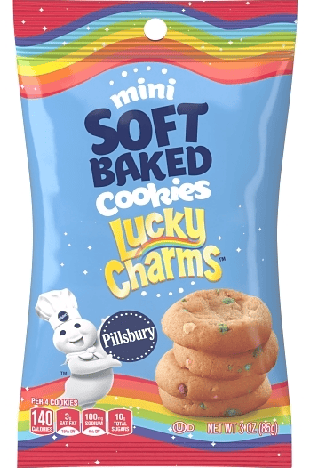US - Pillsbury Soft Baked Mini Cookies - LUCKY CHARMS 3oz (85g) x 6 units