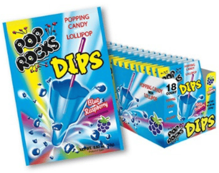 (S1-08) Pop Rocks - Dips - Blue Raspberry x 18 units