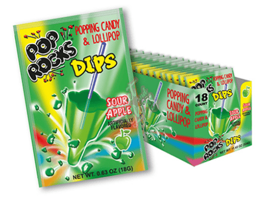 (S1-08) Pop Rocks - Dips - Sour Apple x 18 units