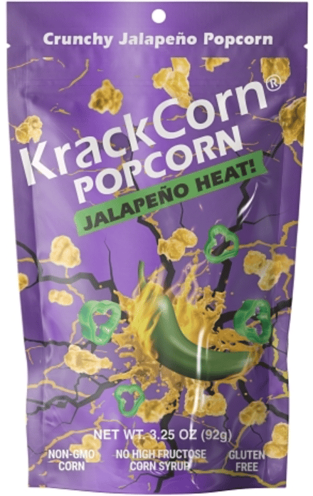 US - Popcorn - Krackcorn - Jalapeno Heat 3.25oz (92g) x 6 units