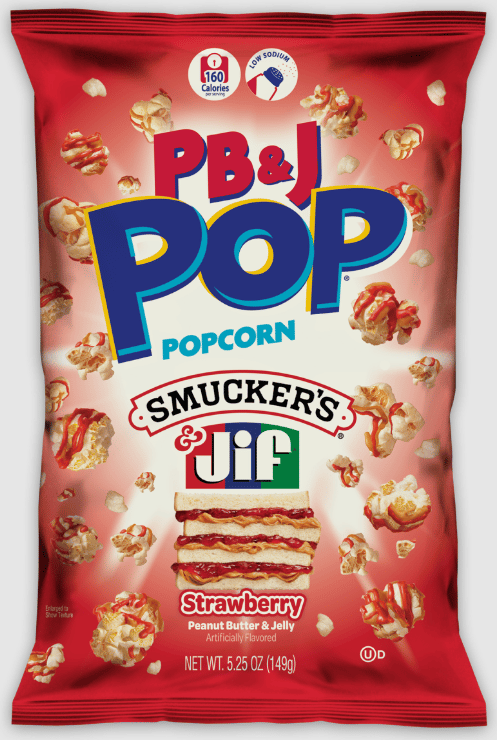 US - Popcorn - Smuckers Peanut Butter & Strawberry Jelly 5.25oz (149g) x 12 units