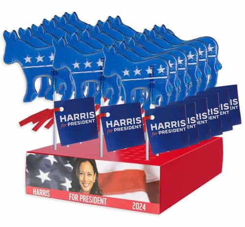 Presidential Lollipops Donkey - Harris 1.2oz x 24 units