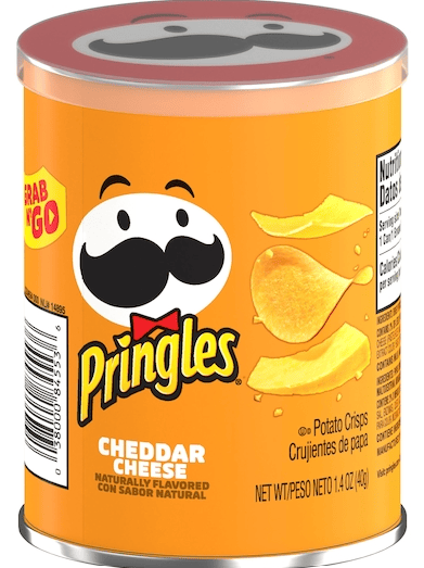 Chips - Pringles - Cheddar Cheese Potato Crisp 1.4oz (40g) x 12 units