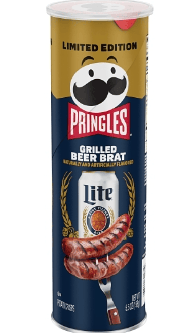 US - Case - Chips - Pringles - Grilled Beer Brat 5.5oz (156g) x 14 units