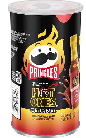 US -  Case - Chips - Pringles - HOT ONES - Original 2.5oz (71g) x 12 units