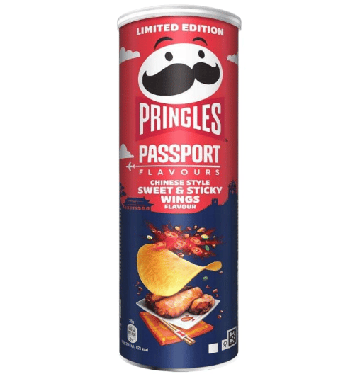 Chips - Pringles - Passport - Sweet and Sticky Wings 5.8oz (165g) x 19 Units (Best Before 25 May 2026)