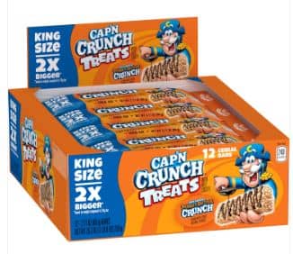 US - Quaker Capn Crunch - Peanut Butter King Size Treat Bar 2.11oz (60g) x 12 units