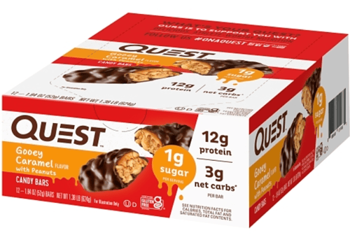 Quest - Protein Bar - Gooey Caramel Candy 1.84oz (52g) x 12 units