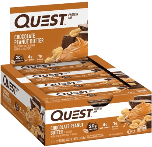 Quest - Protein Bar - Chocolate Peanut Butter Bar 2.12oz (60g) x 12 units