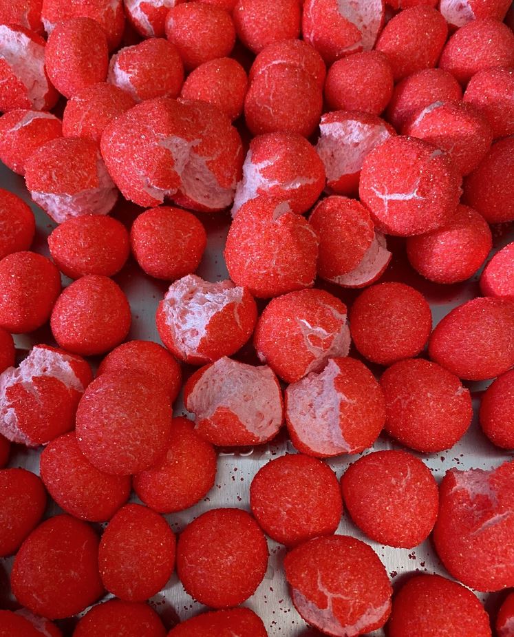 Fraise à la guimmauve - Lyophilisé - Freeze dried 55g (CS 20)PRÉ-VENTE - Québec Candy