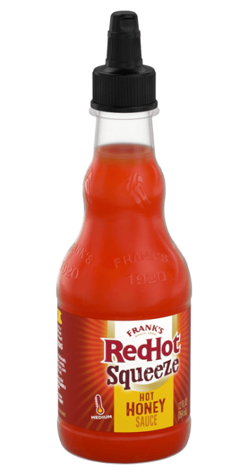 CASE - REDHOT Squeeze Hot Honey Sauce 12 fl oz (354ml) x 6 bottles