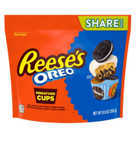 Reese Oreo Miniatures Cup Cookies SUB Bag -  9oz (255g) x 8 Units