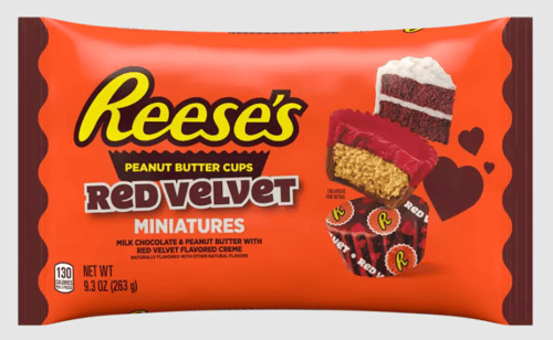 VAL - Single - REESE'S Miniatures - Red Velvet Peanut Butter Cups 9.3 oz (263g)  x 1 Unit