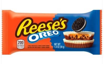 US - REESES OREO Milk Chocolate & White Creme Cups Cookies - STANDARD SIZE -1.4oz(40g) x 24 Units