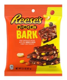 Reese's Pieces Bark Peg Bag (with Reese Pieces Minis & Peanuts)  - 3.1oz (88g) x 12 Units