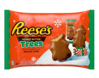 XMAS - Single Reese Trees Snack Bag - 9.6oz (272g) x 1 Bag