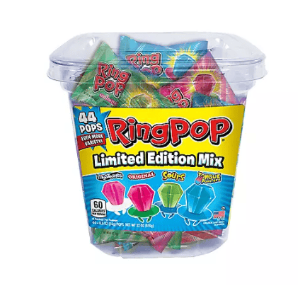 (S1-09) Topps Ring Pop TUB x 44 units (22OZ)