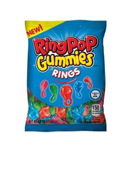 Ring Pop Gummies Rings Peg Bag - 5.07oz (144g) x 12 Units