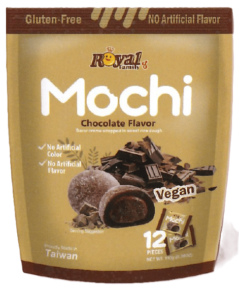 TAIWAN - Royal Family Mochi - CHOCOLATE FLAVOR SUB 6.34oz (180g) x 12 units