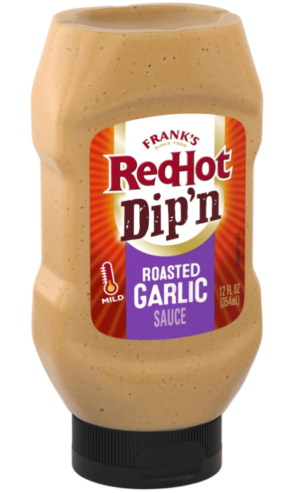 US - SAUCE - FRANK REDHOT - Dipn Roasted Garlic Sauce 12 FL OZ (354g) X 6 BOTTLES