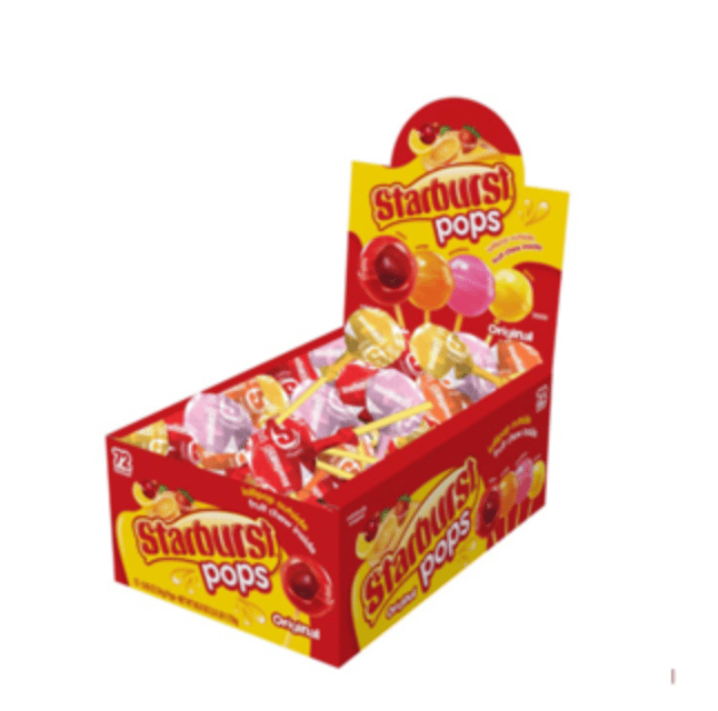 (S1-09) Spangler Starburst Pops .85 oz x 72 Units