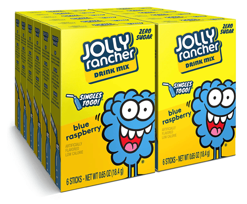 Us - Drink Mix - Singles to Go - Jolly Rancher - Blue Raspberry (6 Pack) x 12 units