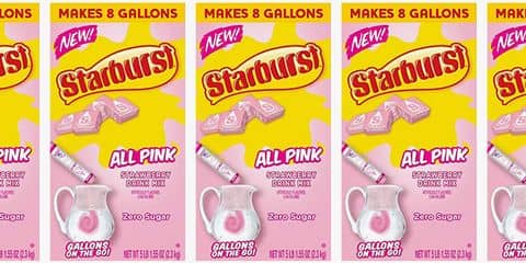 US - Drink Mix - Singles to Go - Starburst - All Pink (6 Pack) x 12 units