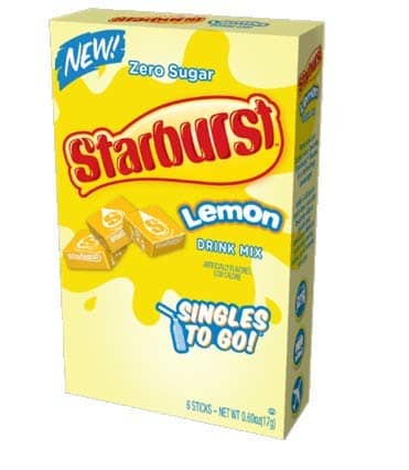 US - Drink Mix - Starburst - Lemon (6 Pack) x 12 units