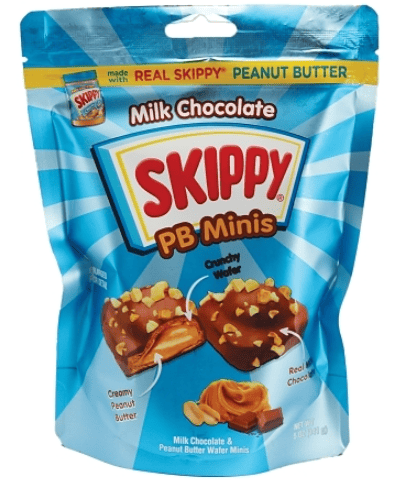 US -  Skippy - Milk Chocolate Peanut Butter MINIS 5oz (141g) x 6 units