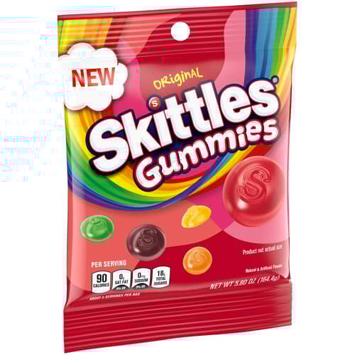 US - Peg Bag - Skittles Gummies - Original 5.80oz (164g) x 12 units