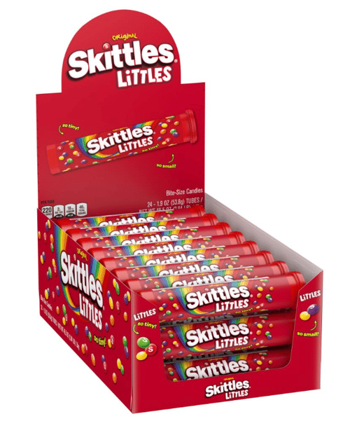 US - Skittles Littles - Mega Tube 1.9oz x 24 unit