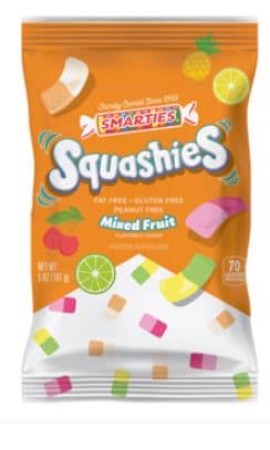 Smarties Squashies Mixed Fruit -  Peg Bag 5oz (142g) x 12 units