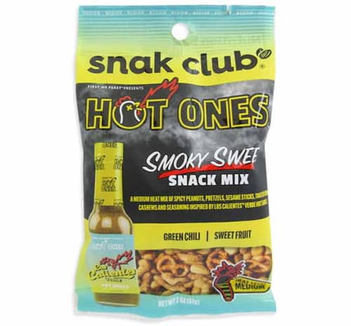 US - SNAK CLUB - HOT ONES SNACK MIX - SMOKY SWEET 2OZ (57G) X 12 UNITS