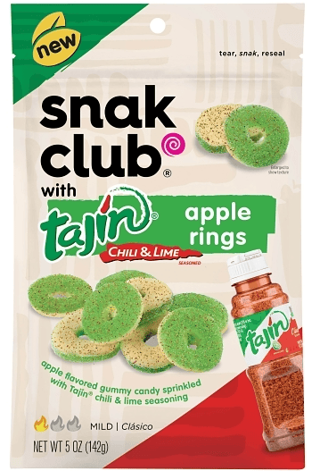 US - Snak Club - Tajin - Apple Gummy Rings 5oz (57g) x 6 units