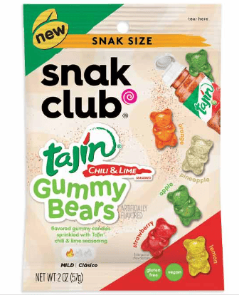 US - Snak Club - Tajin - GUMMY BEARS 2 oz x 12 units