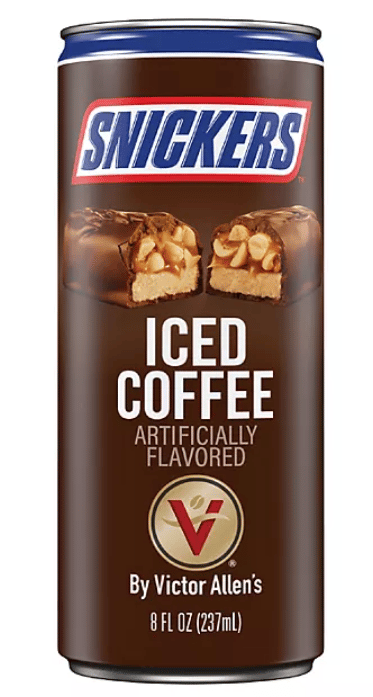 Beverage - Iced Coffee Latte - Snickers Flavoured 8fl.oz (237ml) x 12 units (Buyer is responsible if drinks may leak during shipping and weather) (Best Before June 2025)