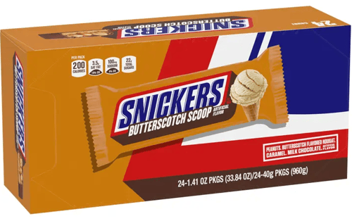 (S2-03) US - Snickers Butterscotch Singles 1.41oz (33.84g) x 24 Units