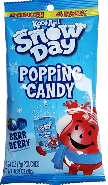 Xmas - Kool-Aid 4Pk Popping Candy - Snowy Day 0.98oz(28g) x 24 Units